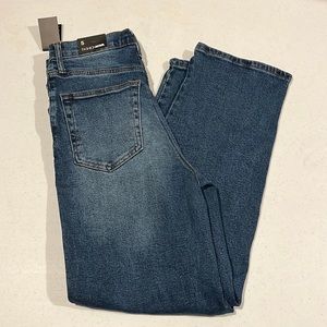 What a Girl Wants Straight Leg Jeans (Dark Wash)